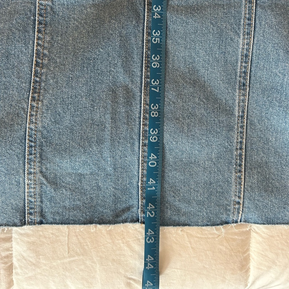 Light Blue Denim Maxi Skirt - Picture 12 of 15